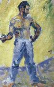Paul Signac boules player oil painting